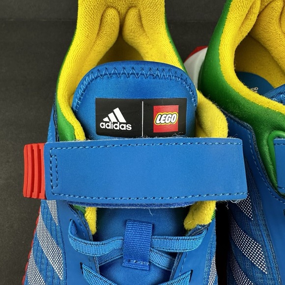 New Adidas Lego X running sport unisex kids size 5.5 lace up tennis shoes - Picture 7 of 11